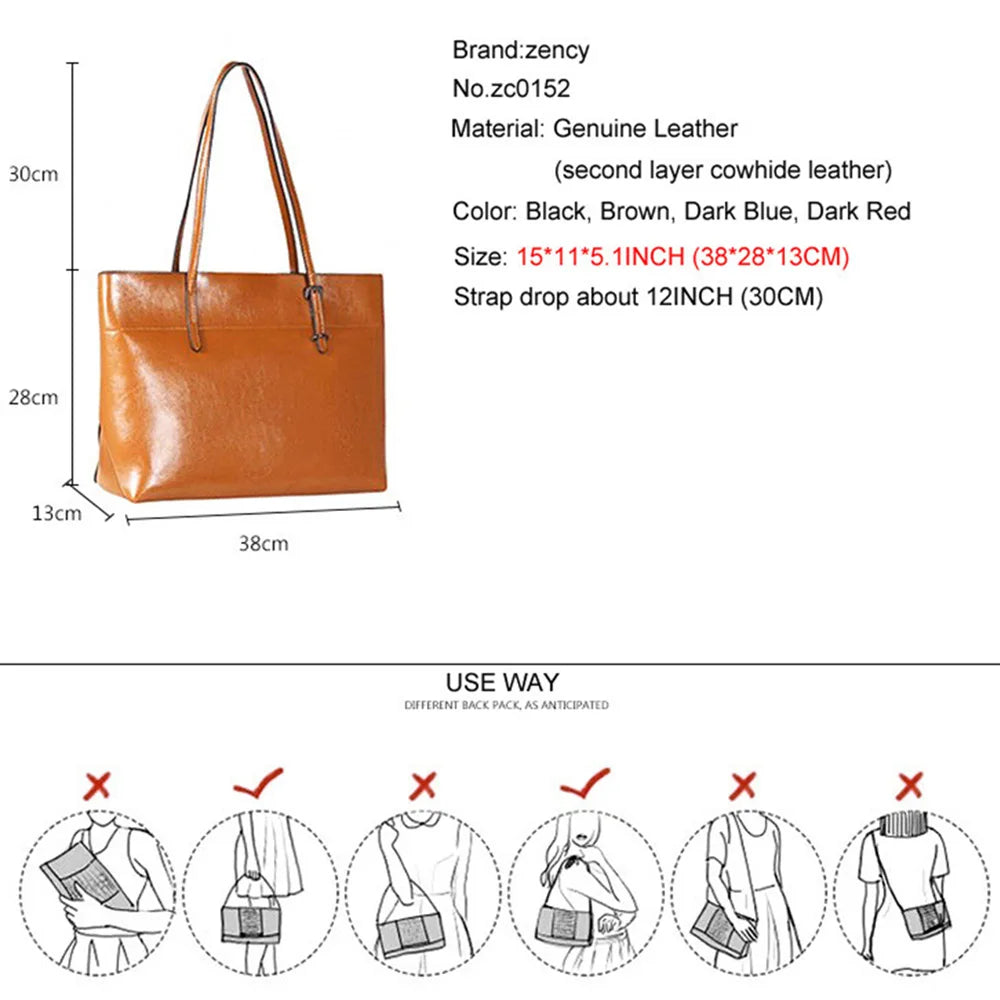 Sac Cabas Cuir Femme Mathilde