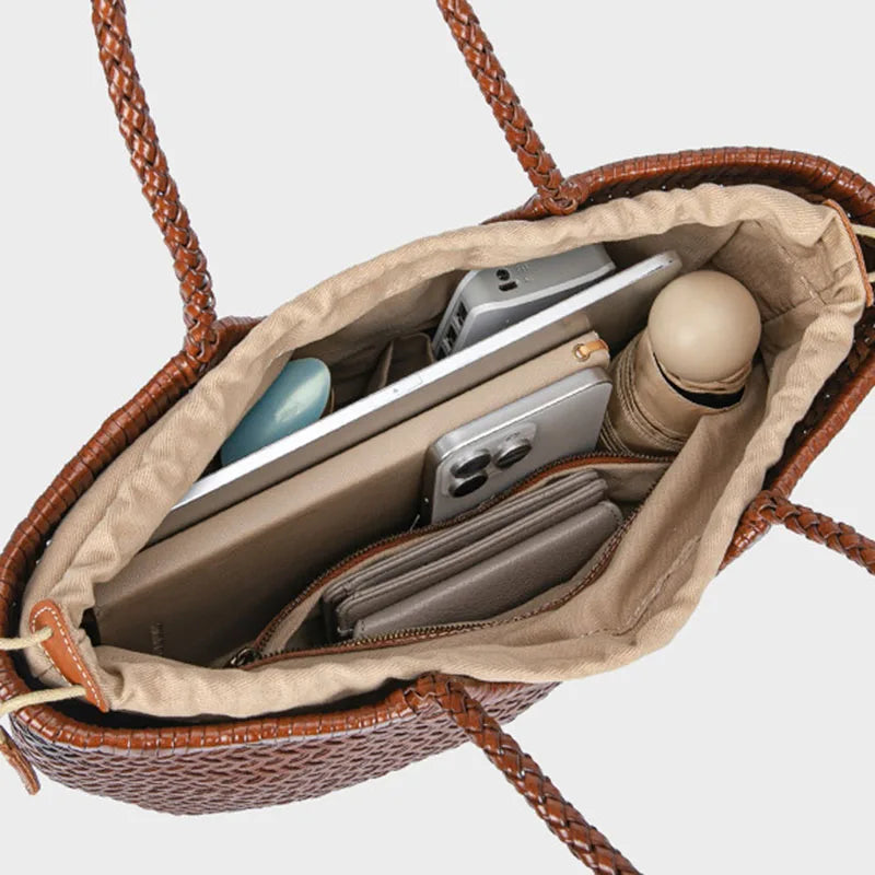 Sac Tressé Cuir Femme Colette
