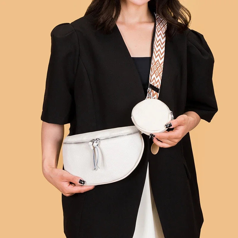 Sac Banane Cuir Femme Colombe