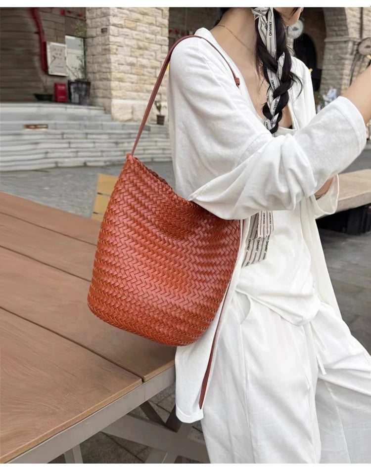 Sac Tressé Cuir Femme Camille