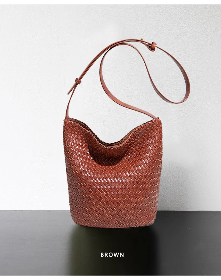 Sac Tressé Cuir Femme Camille