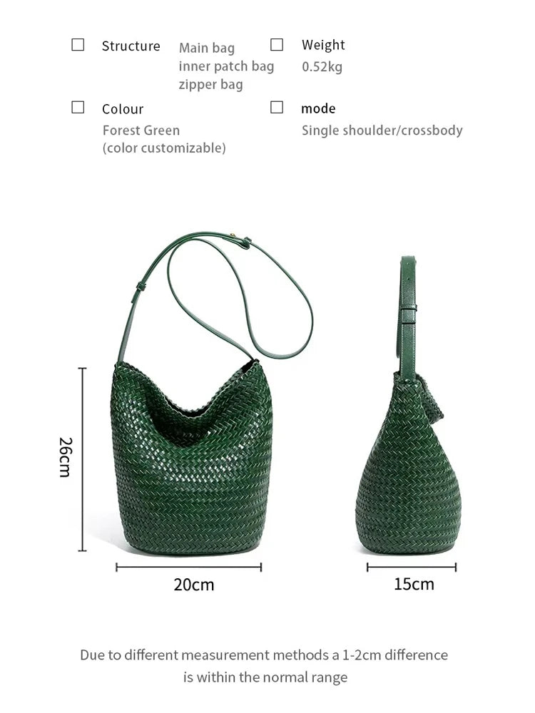 Sac Tressé Cuir Femme Camille