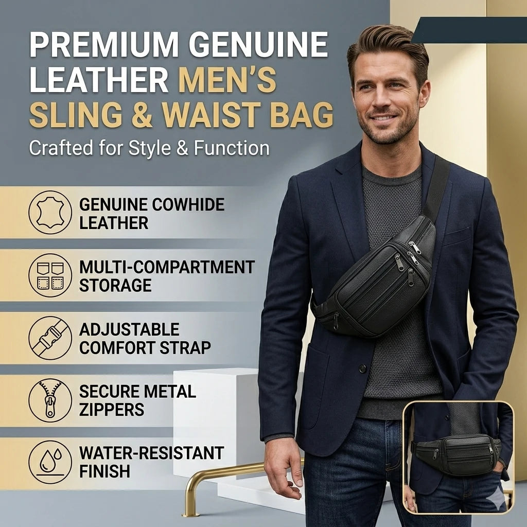 Sac Banane Cuir Homme Émile