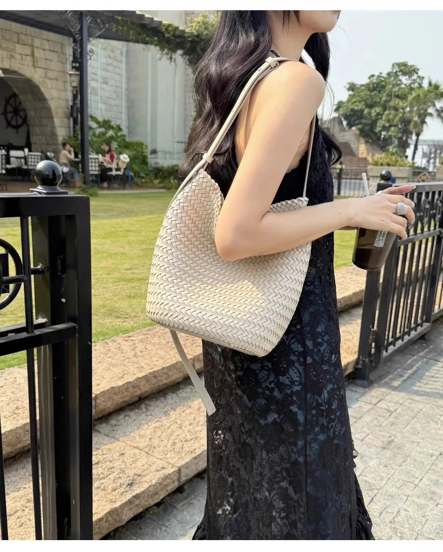 Sac Tressé Cuir Femme Camille