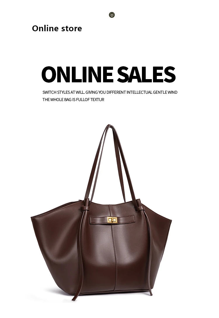 Sac Cabas Cuir Femme Sixtine