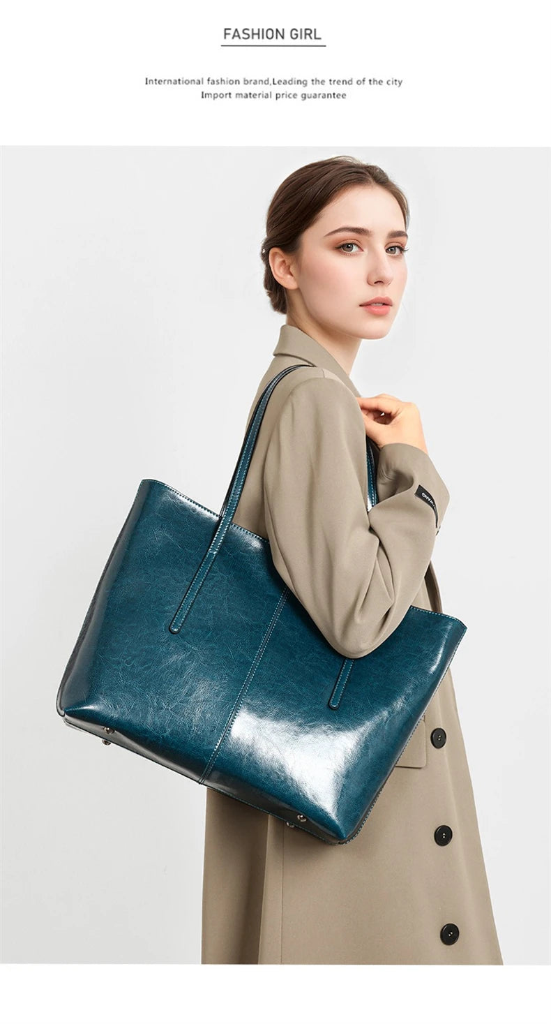 Sac Cabas Cuir Femme Solveig