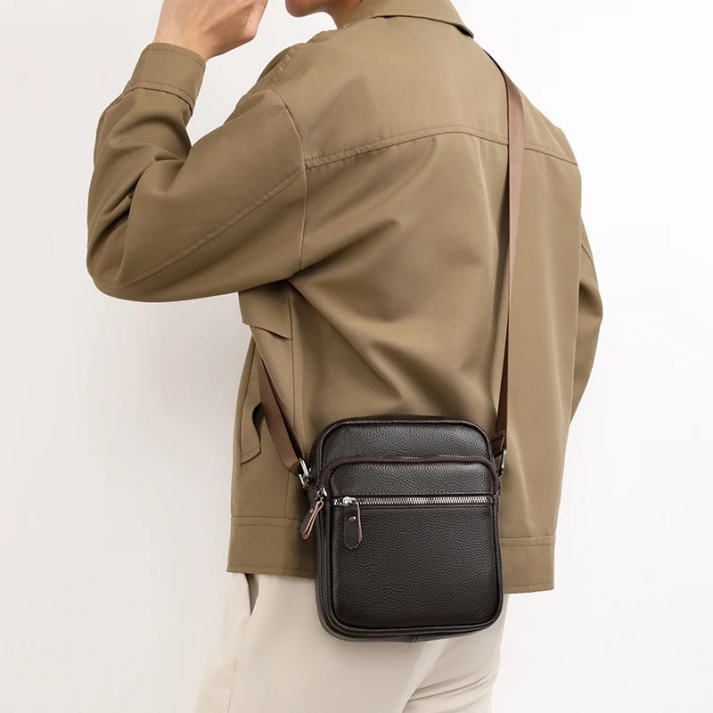Sacoche Cuir Homme Basile