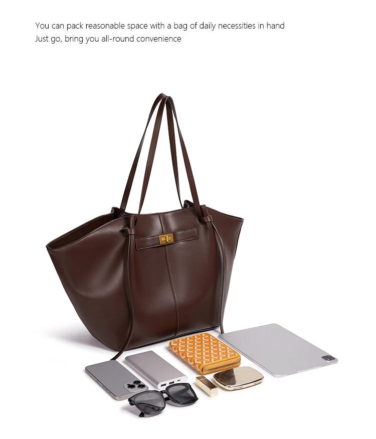 Sac Cabas Cuir Femme Sixtine
