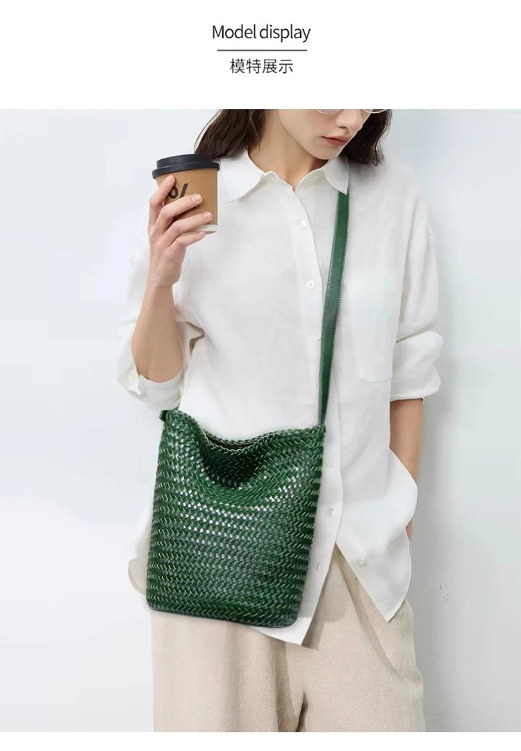 Sac Tressé Cuir Femme Camille