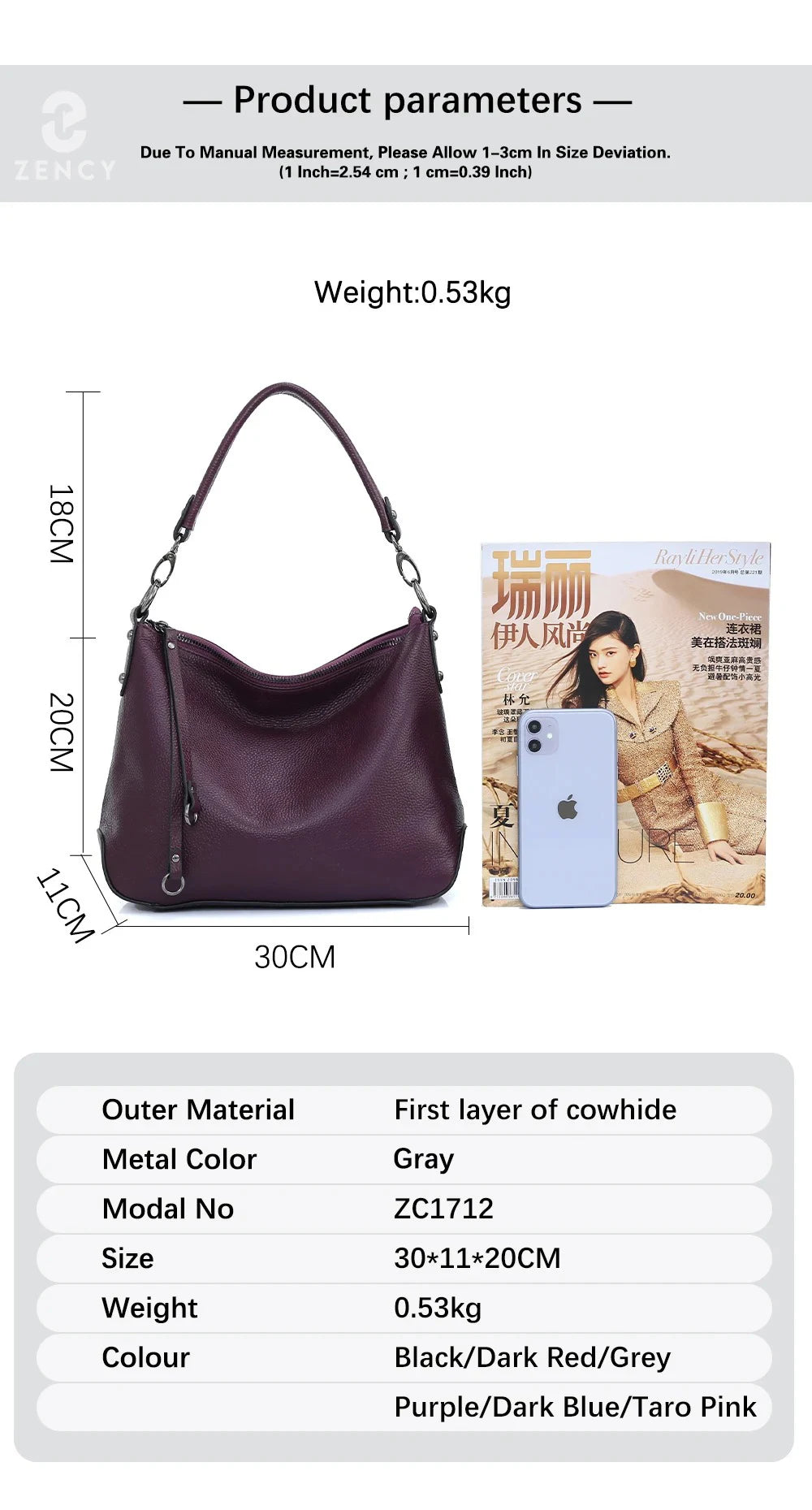 Sac À Main Cuir Femme Garance