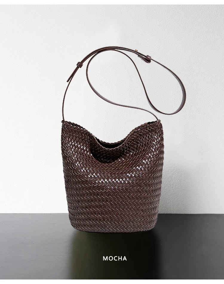 Sac Tressé Cuir Femme Camille