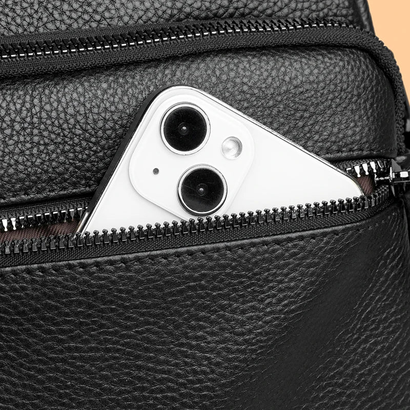 Sacoche Cuir Homme Basile