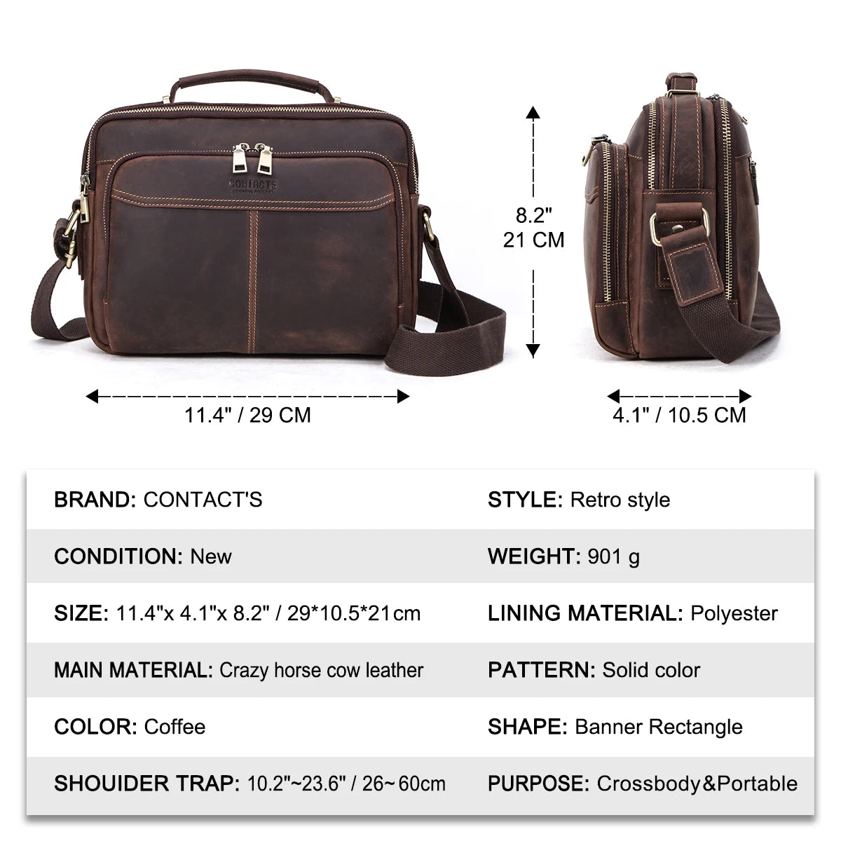Sacoche Cuir Homme Corbin