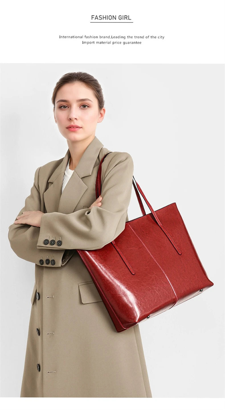 Sac Cabas Cuir Femme Solveig