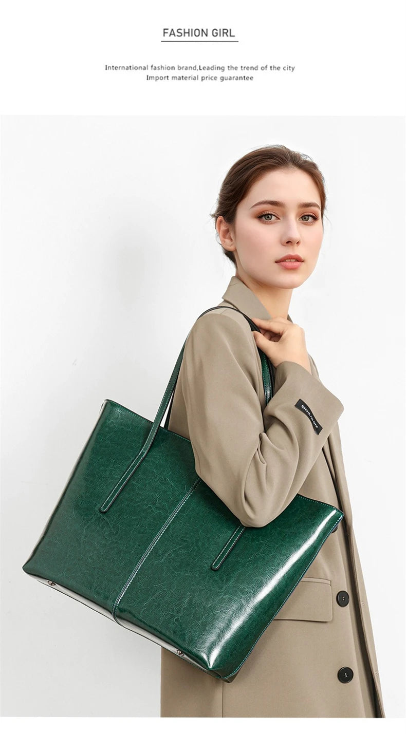 Sac Cabas Cuir Femme Solveig