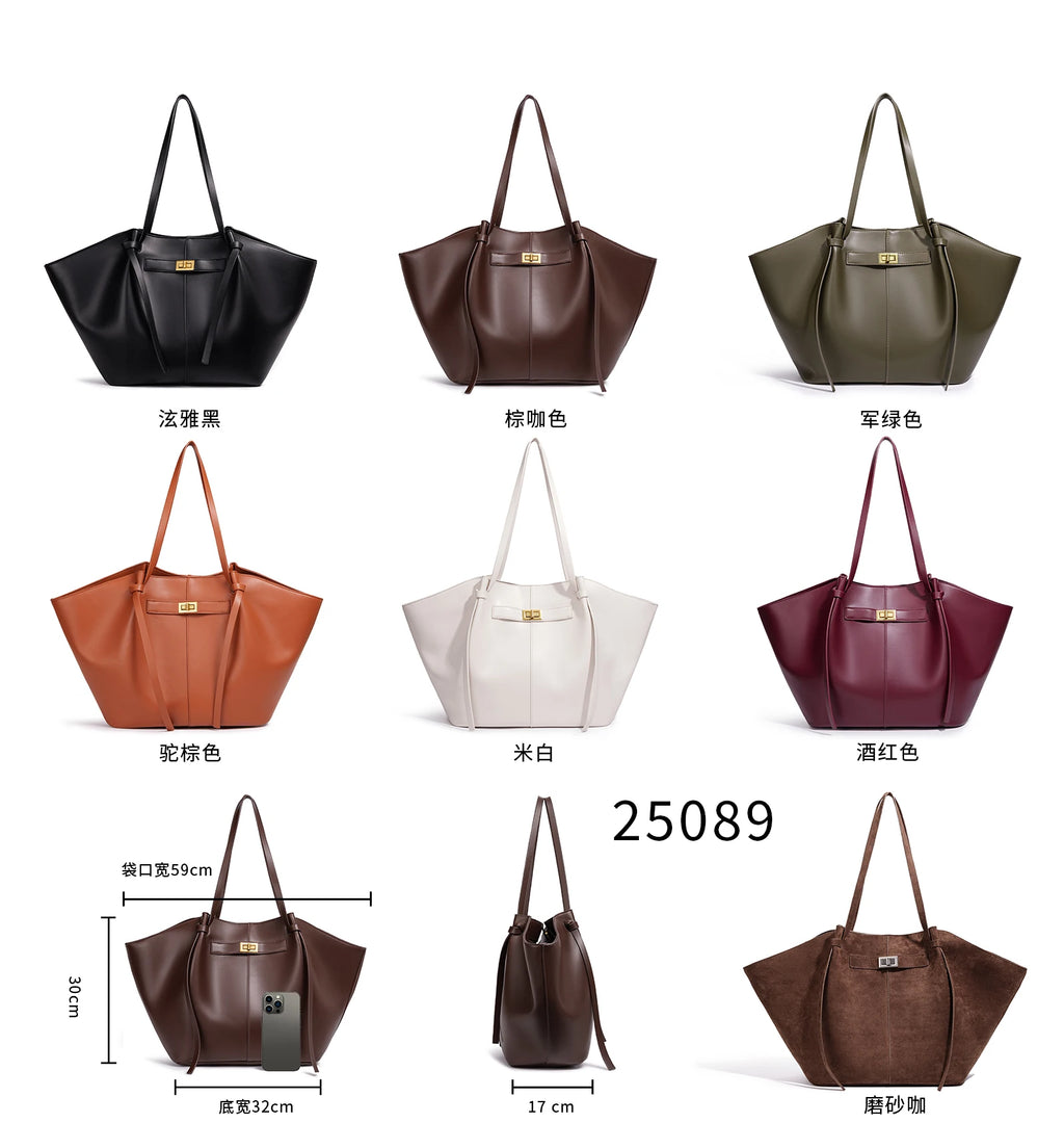 Sac Cabas Cuir Femme Sixtine