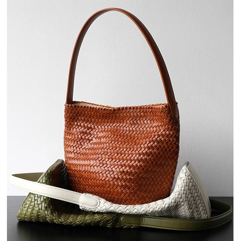 Sac Tressé Cuir Femme Camille