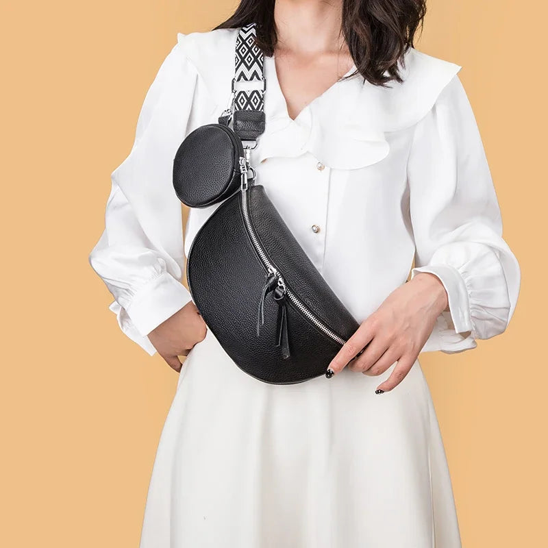 Sac Banane Cuir Femme Colombe
