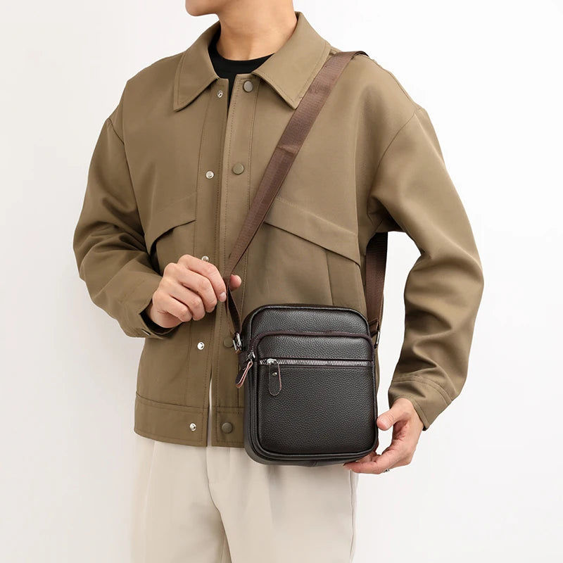 Sacoche Cuir Homme Basile