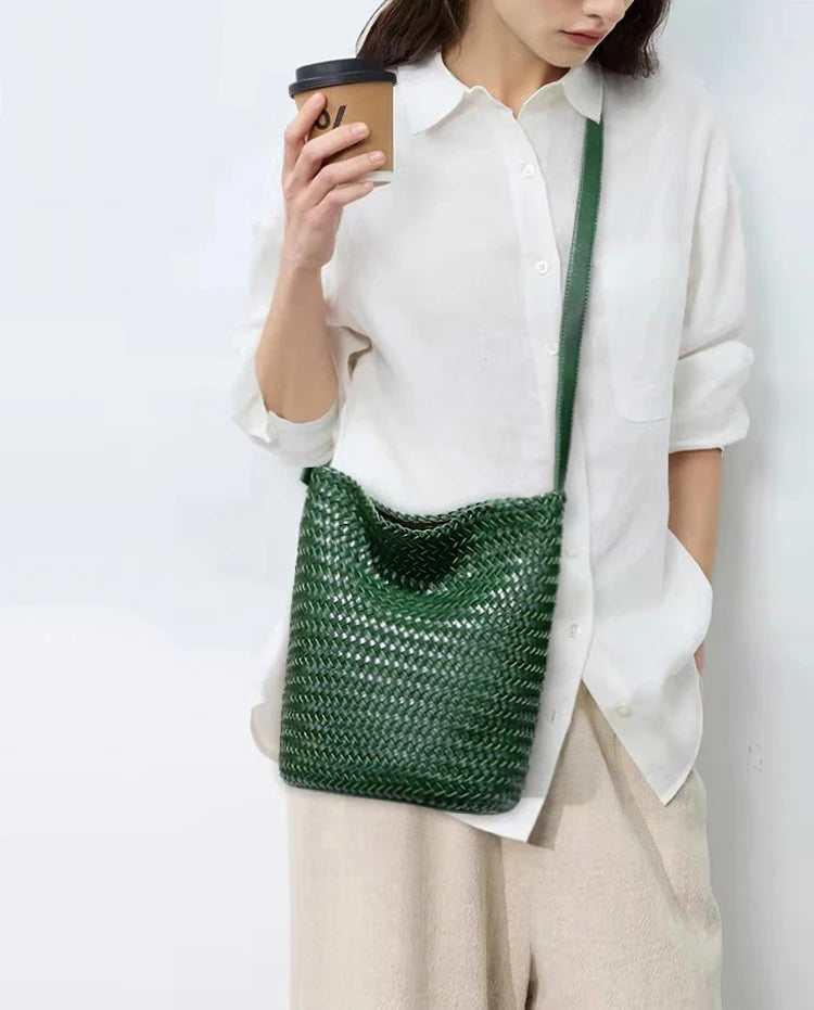 Sac Tressé Cuir Femme Camille