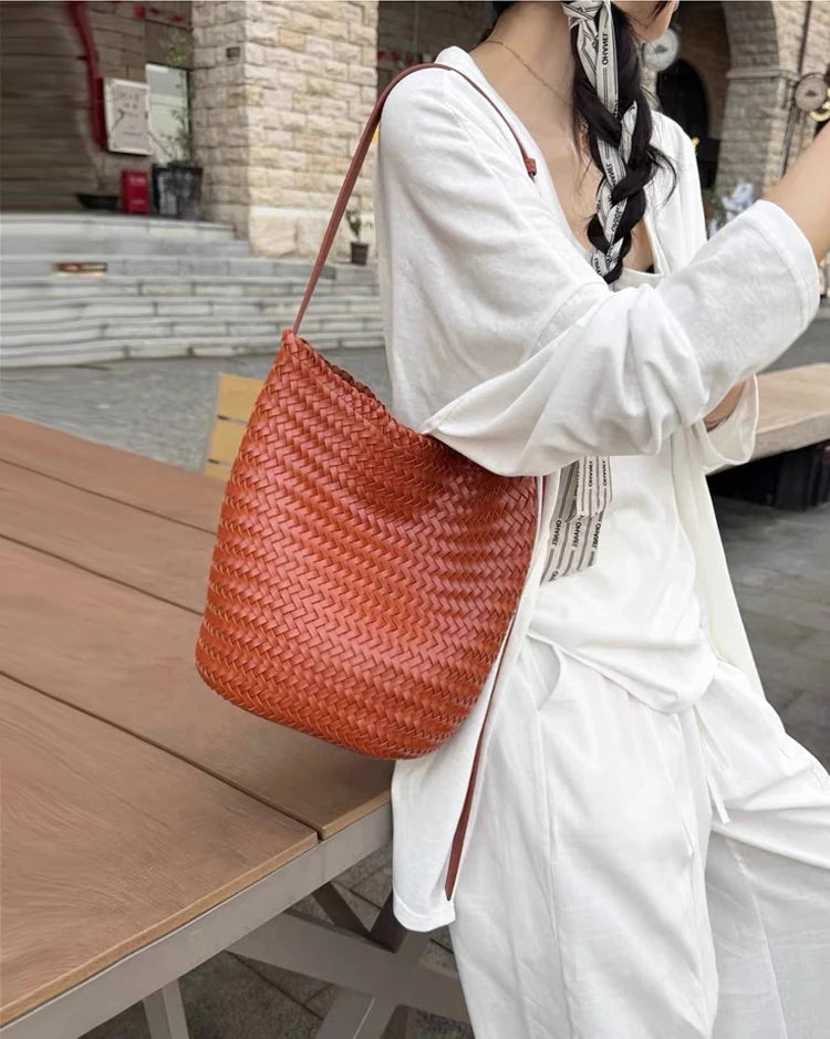 Sac Tressé Cuir Femme Camille