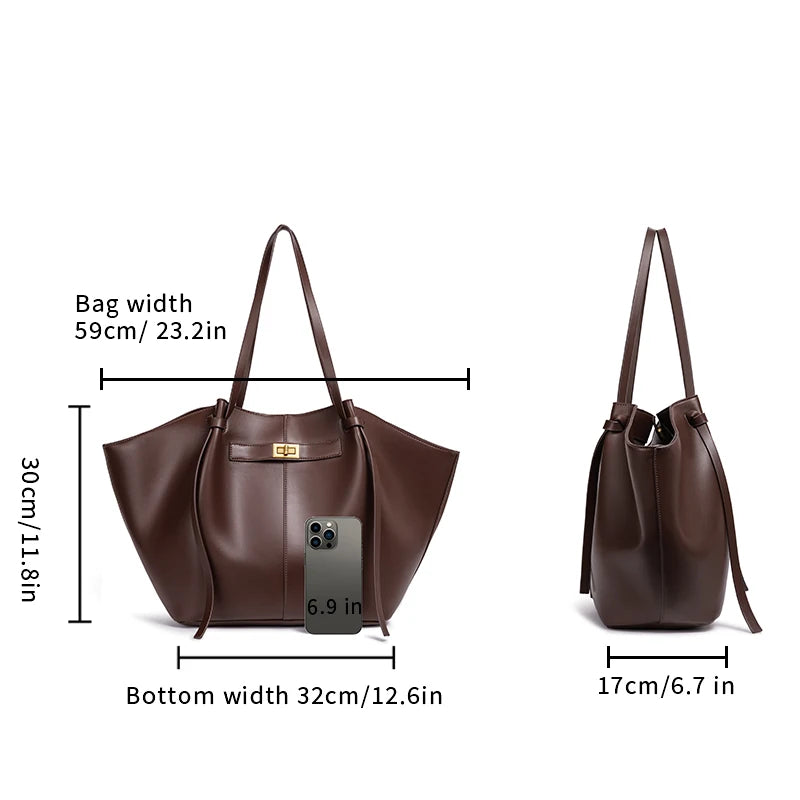 Sac Cabas Cuir Femme Sixtine