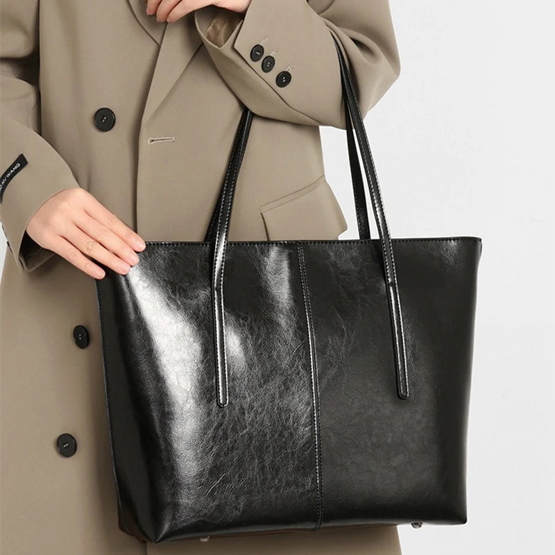 Sac Cabas Cuir Femme Solveig