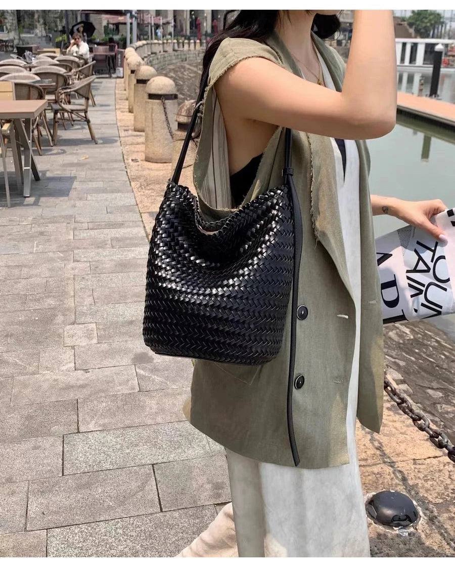 Sac Tressé Cuir Femme Camille