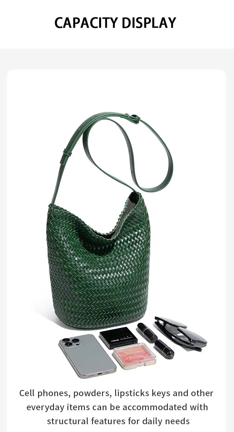 Sac Tressé Cuir Femme Camille