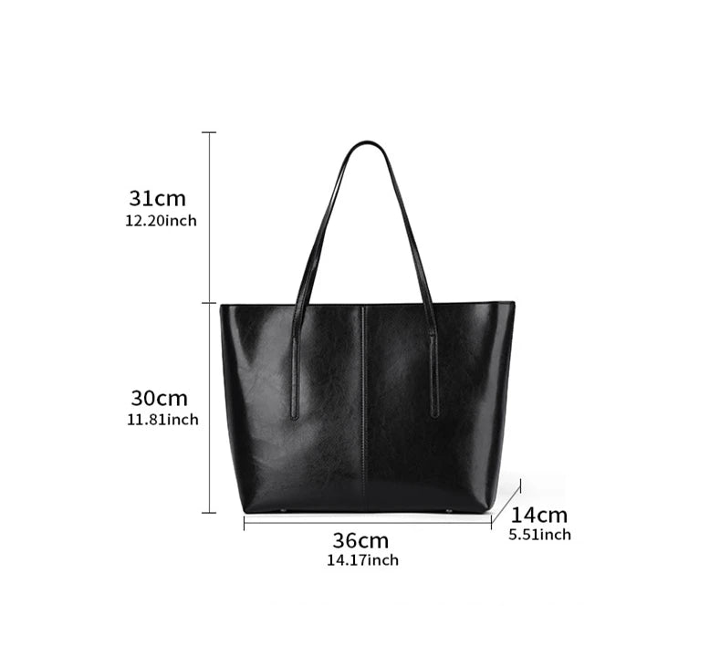 Sac Cabas Cuir Femme Solveig
